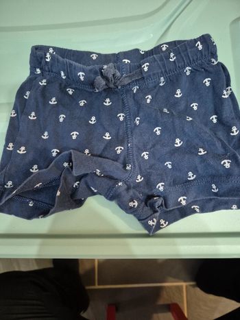 Short bébé bleu