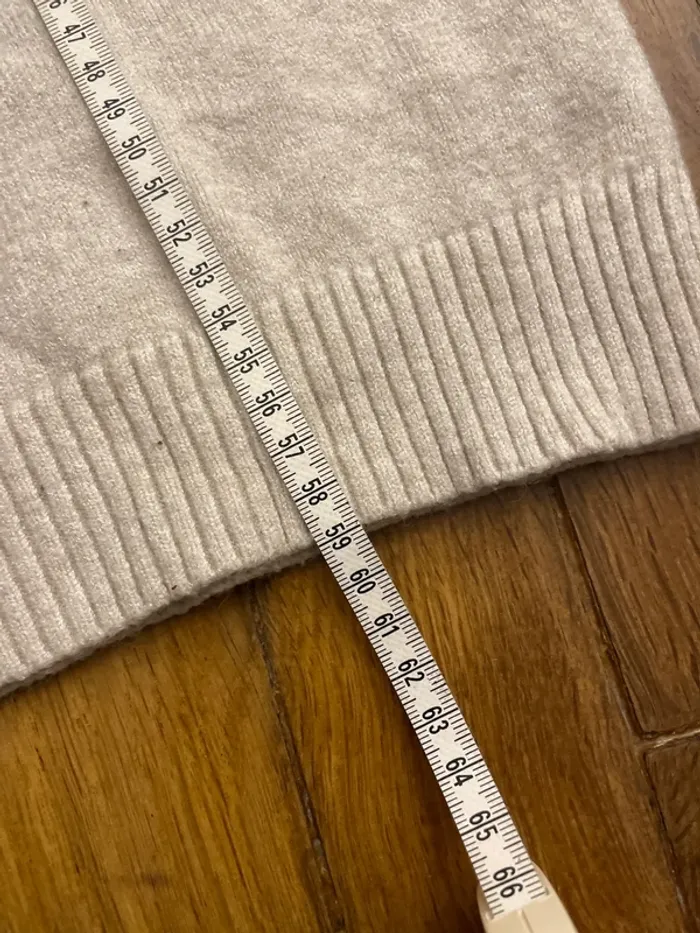 Pull oversize beige col - photo numéro 8