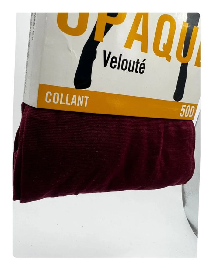 Collant opaque DIM grenat taille 3/4 (Pas de Vinted Go) - photo numéro 2