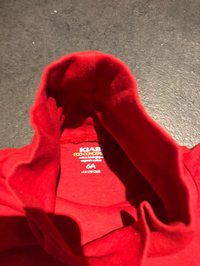 T shirt de Noël manches longues col roulé 6 ans - photo numéro 3