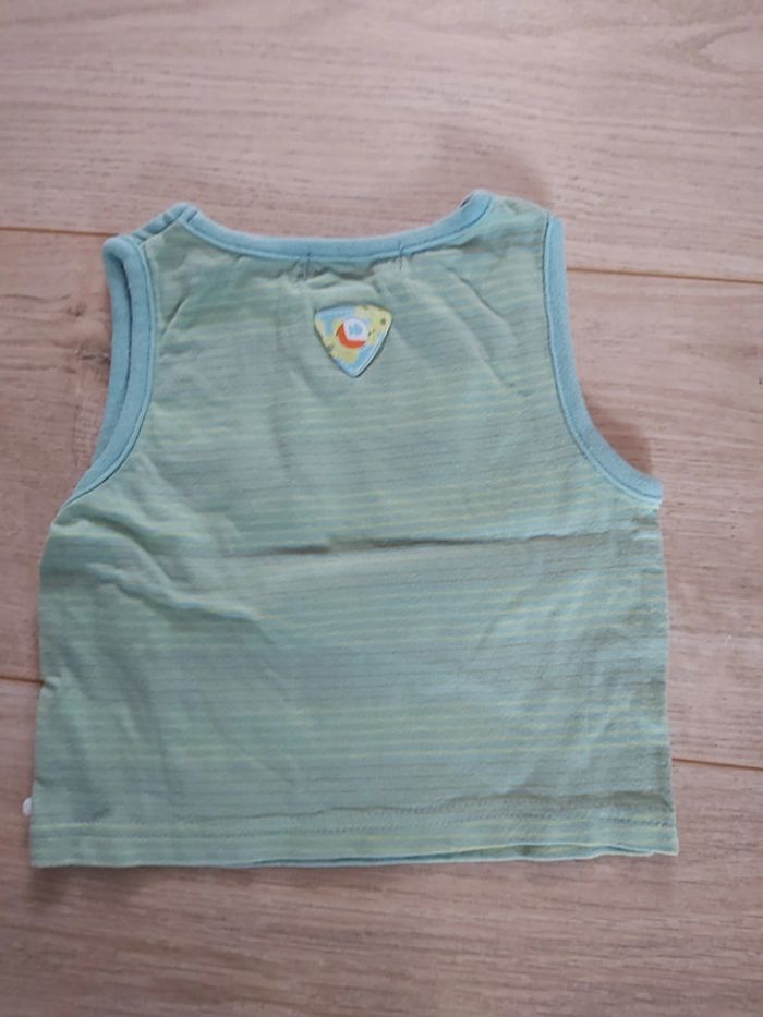 Tee-shirt sans manches garçon La compagnie des petits 12 mois en très bon état (78) - photo numéro 3