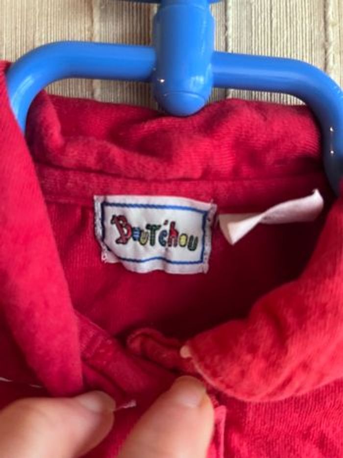 Polo rouge manches longues 12 mois Bout’Chou - photo numéro 5