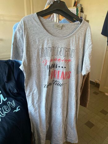 Chemise de nuit taille m gris