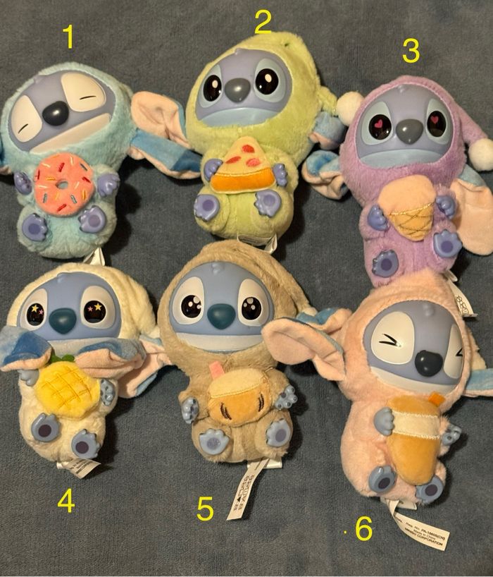 Peluche Labubu Stitch au choix.Disney Miniso
