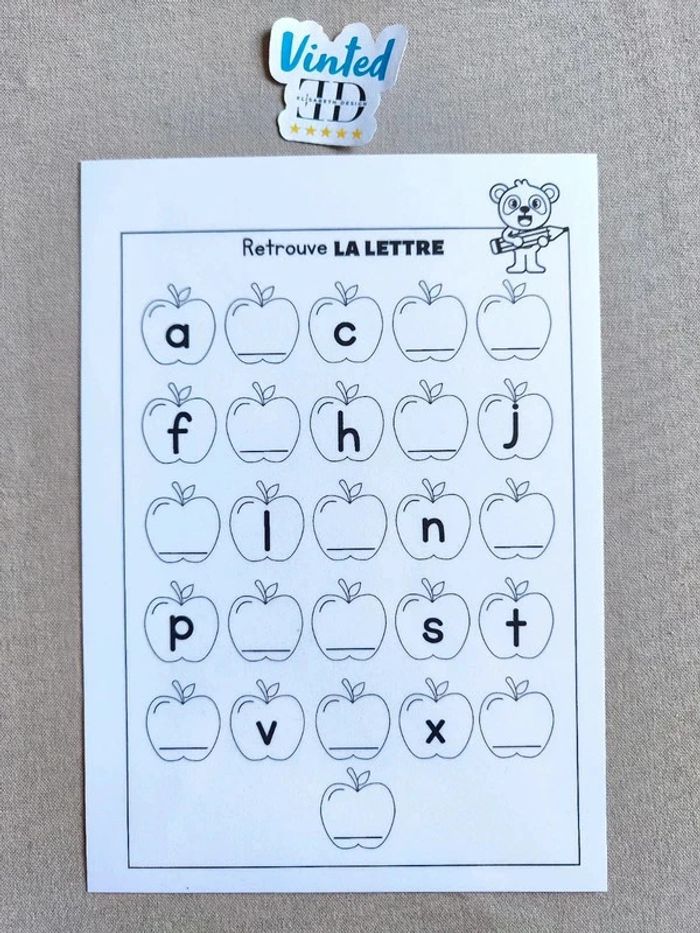 Trouver les lettres manquantes