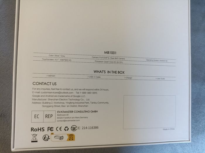 Tablette tactile Android 10.1 pouces MB1001 Smart Life Within Reach - photo numéro 6