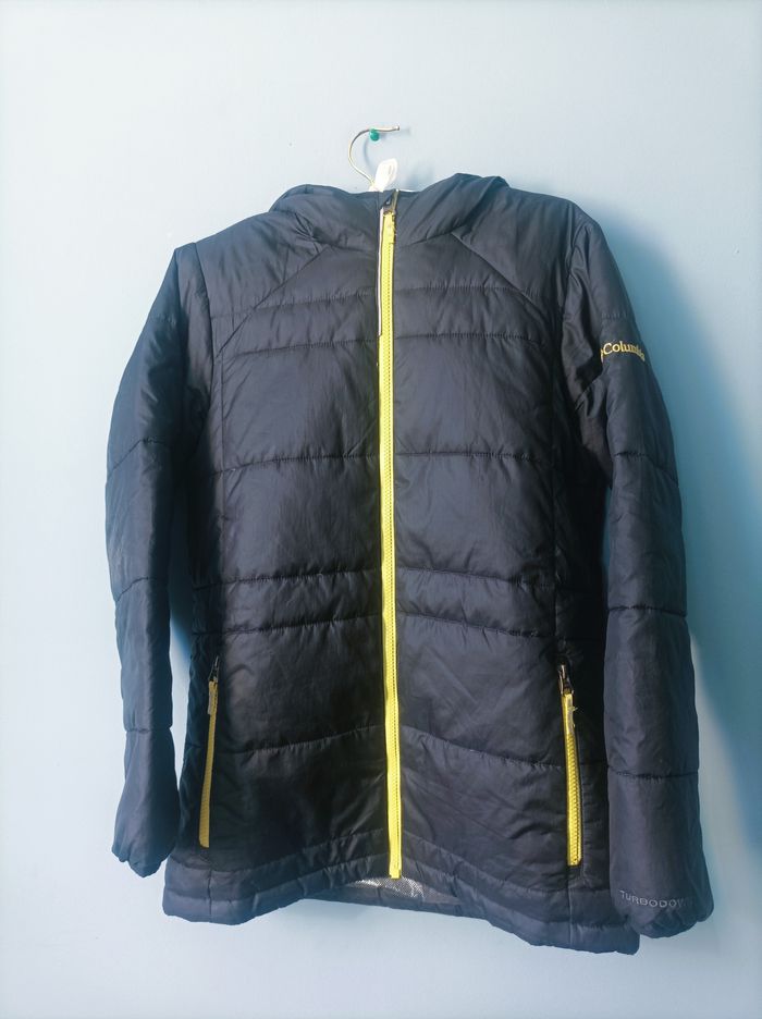 Doudoune garçon L 14 ans Columbia noir technique sport ski TBE