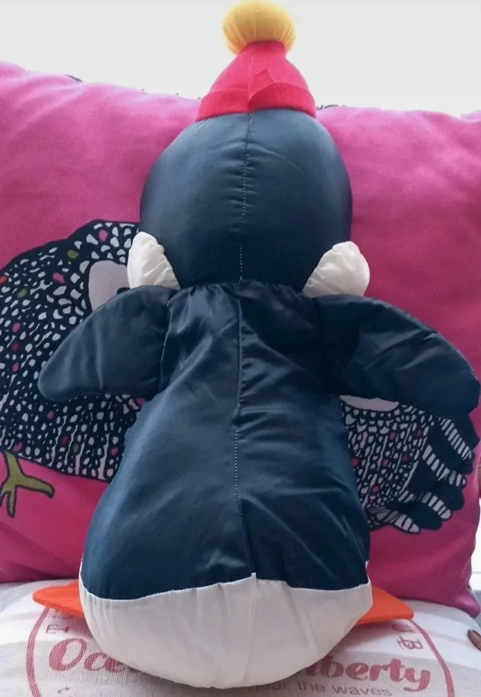 Peluche pingouin chilly willy bikin en toile vintage 50cm - photo numéro 3