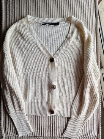 Cardigan blanc cassé