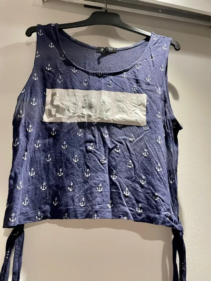 Lot débardeur et jean noir taille S - M - photo numéro 4