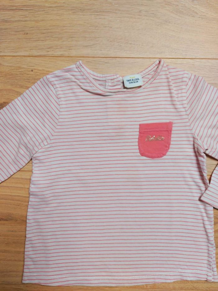 Tshirt rayé manches longues Bichette 23 mois - photo numéro 2