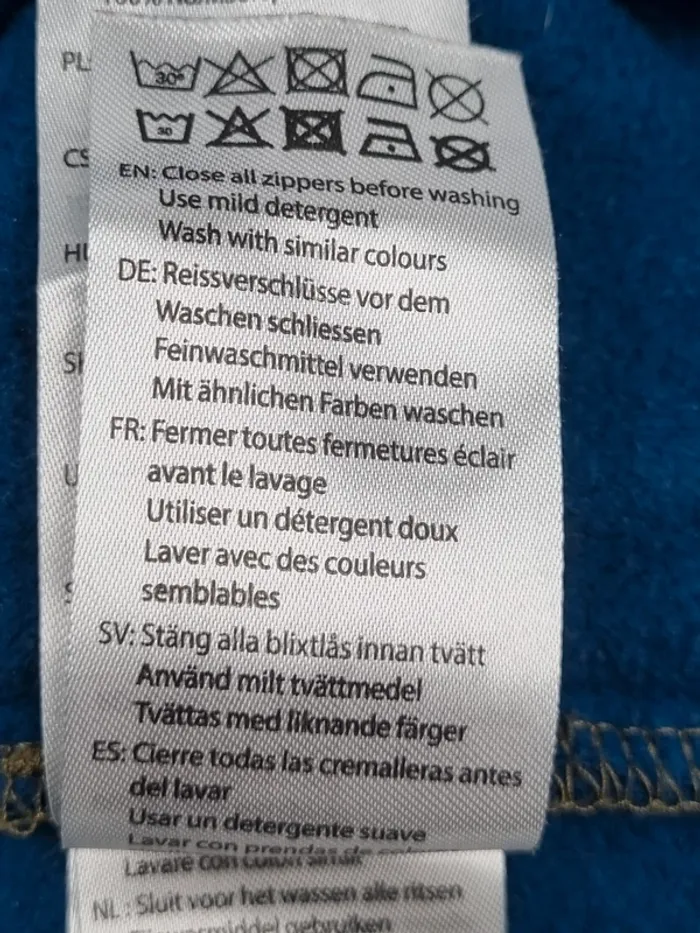 Veste polaire McKinley bicolore bleu et kaki – Taille 12 ans Garçon (mesures en photos) - photo numéro 8