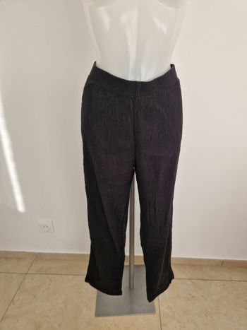 Pantalon noir drappé élastique Balsamik