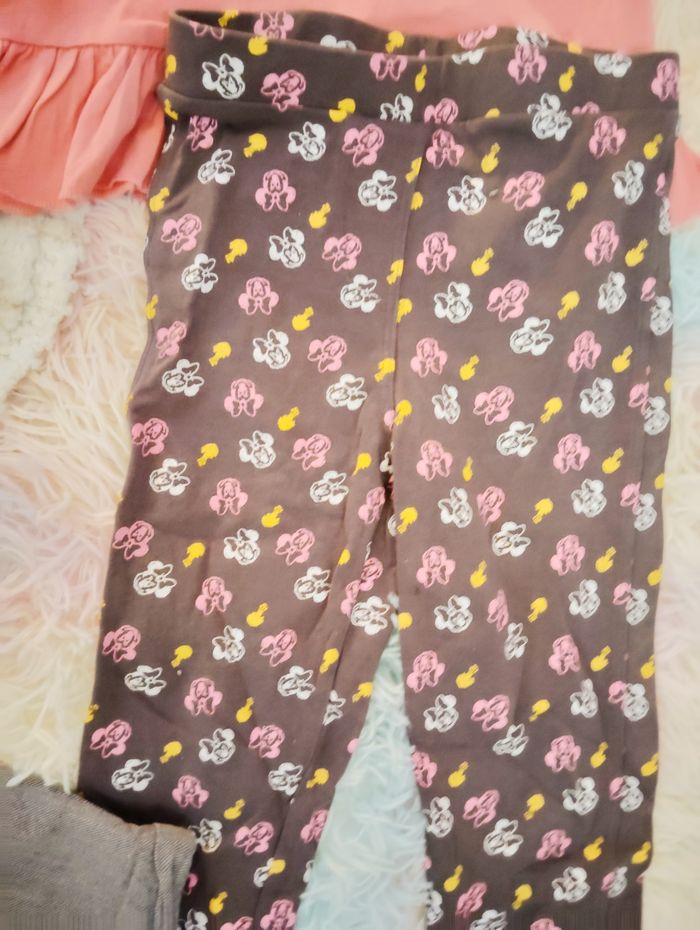 Lot Minnie Disney 2/3  ans poncho bonnet pant - photo numéro 4