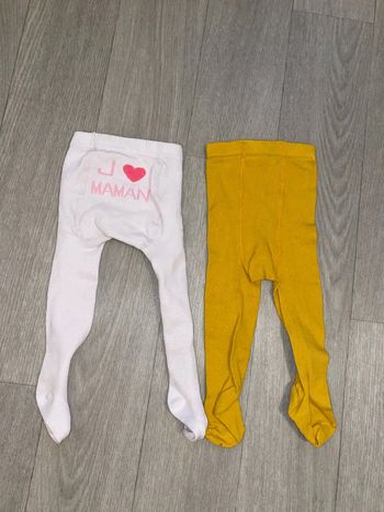 Lots de 2 collants pointure 18/20