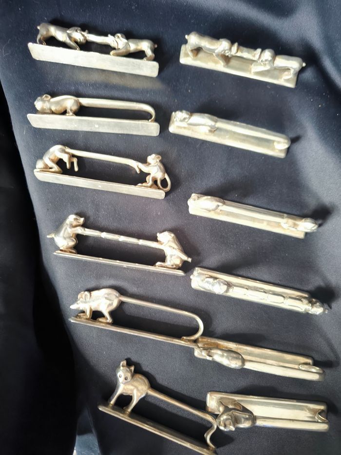 Porte couteaux Art Deco 12 animaux - Orfèvrerie Frionnet François - photo numéro 5