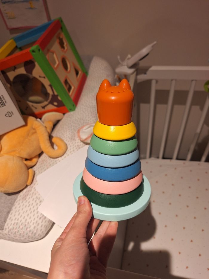 Jeux pyramide de couleur bébé - photo numéro 2