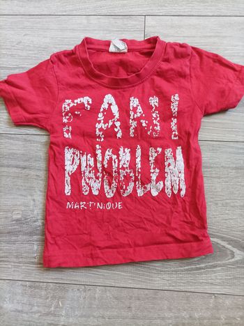 Tee-shirt 12 mois rouge
