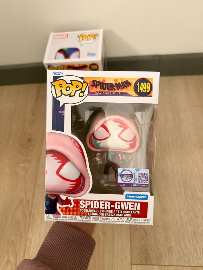 Duo Funko Pop! Spider Gwen & Spider Man (Miles Morales) - photo numéro 3