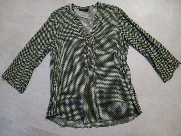 chemisier imprimé fluide sans col Taille 3 Jad Fidealis Iris Neuf - photo numéro 2