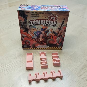 Insert / Rangement Rose Zombicide 2ᵉ Édition – Jeu non inclus