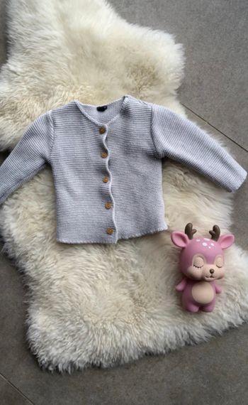 Gilet point mousse 18 mois