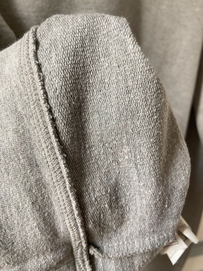 Sweat léger Pimkie gris clair col Claudine perlé taille M - photo numéro 14