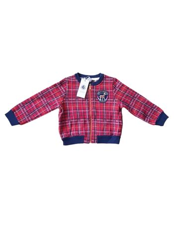 Petit Bateau - Veste / manteau / blouson manches longues à carreaux - Neuf avec étiquette ! (3 ans)