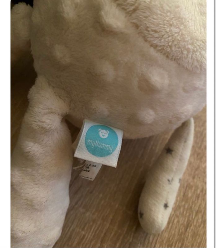 Peluche my hummy  mummy blanc - photo numéro 2