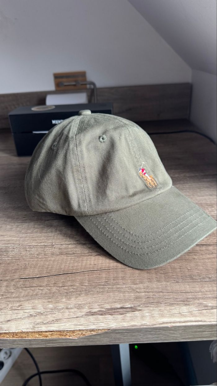 Casquette Ralph Lauren vert kaki - photo numéro 1