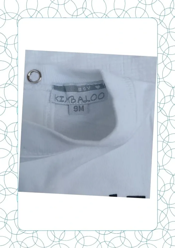 Tee shirt manches courtes 9 mois Kimbaloo - photo numéro 2