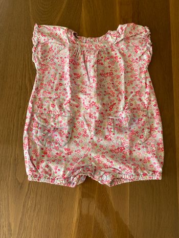 Combi short été fille 6 mois DPAM