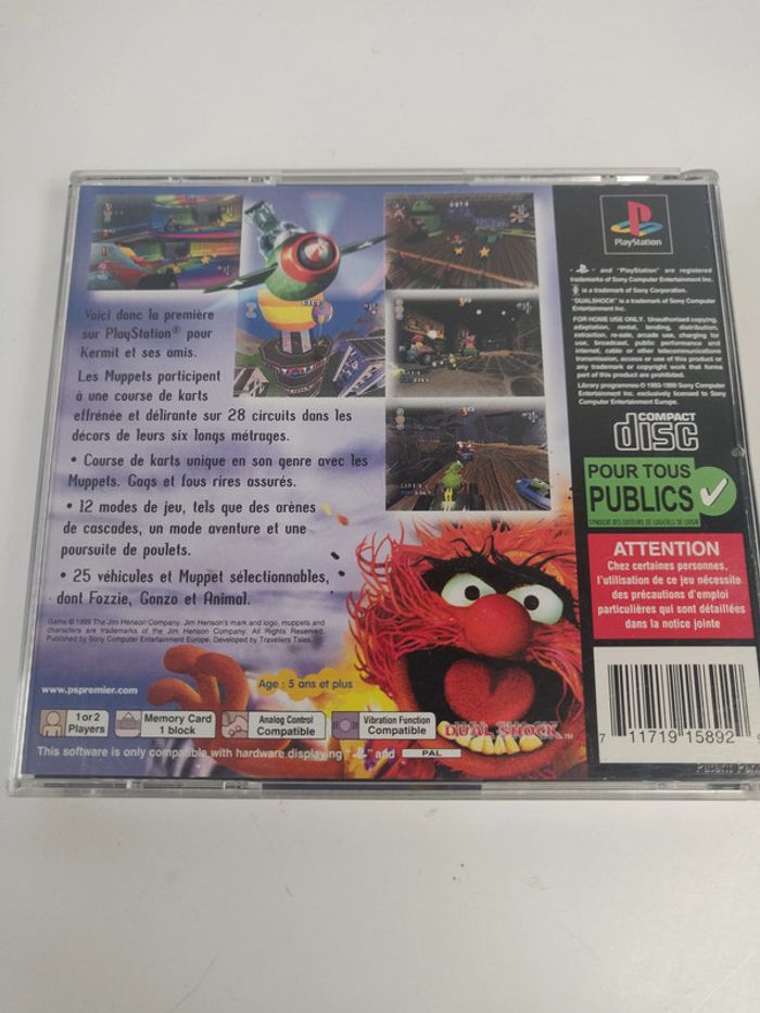 Muppet RaceMania  PS1 / playstation 1 complet FR - photo numéro 4
