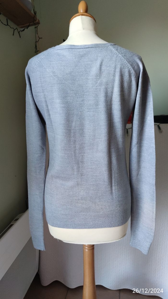 Pull gris  ETAM 40 - photo numéro 6