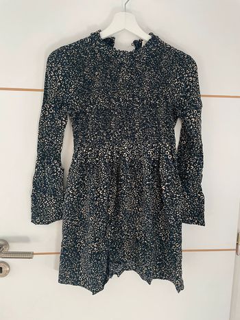 Robe beige/bleu marine S Zara