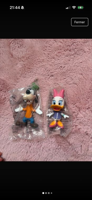 2 figurines Disney Daisy & Dingo