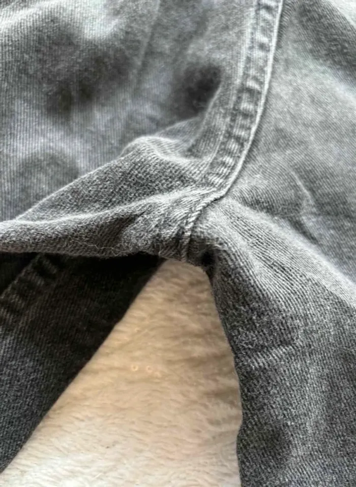 Jean Levi’s 619 regular straight droit gris anthracite 80/90s vintage Canada us rare W36 XL/46 - photo numéro 13