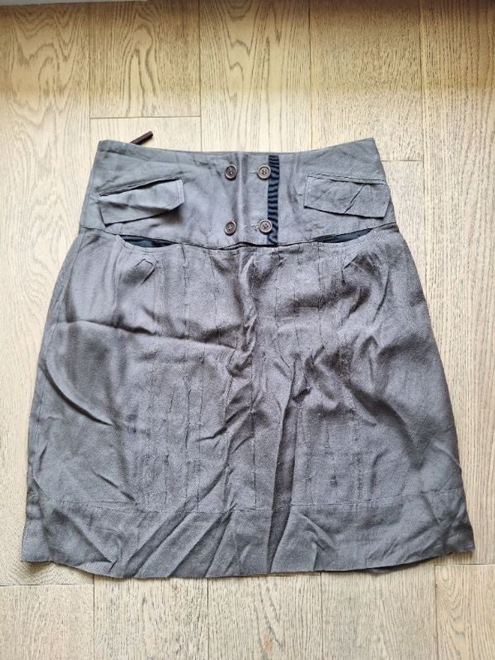 Jupe droite  taupe Comptoir des cotonniers