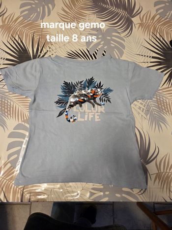 Tee-shirt dessin lezard sequins