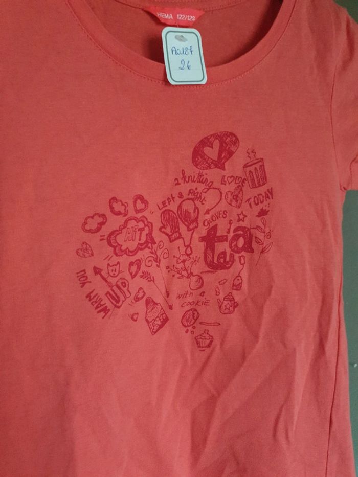 T-shirt coeur fille - photo numéro 2