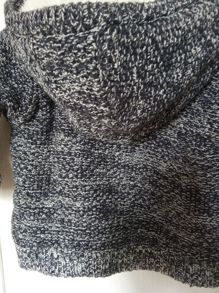 Gilet, veste, manteau chaud, épais, mi saison, 12 mois gris garçon, intérieur doublé - photo numéro 6