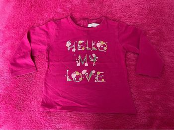 Blouse manches longues Gémo 18 mois - 80 cm