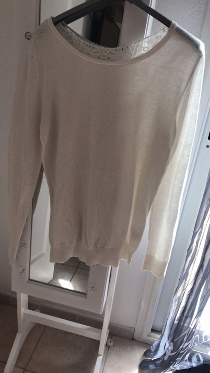 Pull blanc
