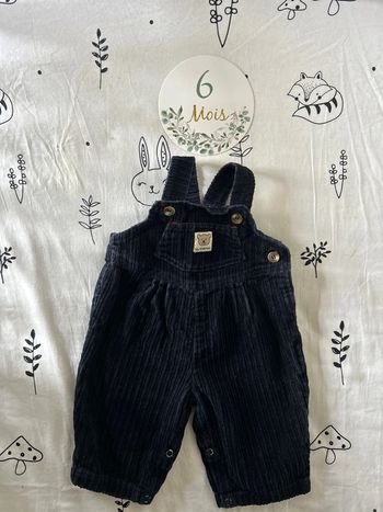 Salopette velours 6 mois