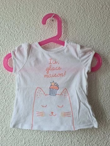 tee-shirt blanc ici glace maison bout'chou