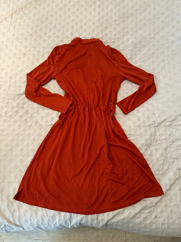 Robe camaïeu XS neuve orange brûlée - photo numéro 5