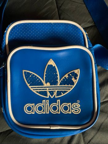 Sacoche Adidas bleu et blanc