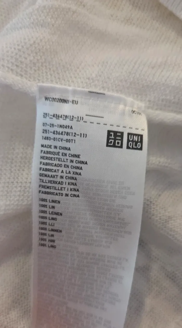 Pull léger en lin jaune et blanc – Uniqlo x Ines de la Fressange – T.S - photo numéro 8