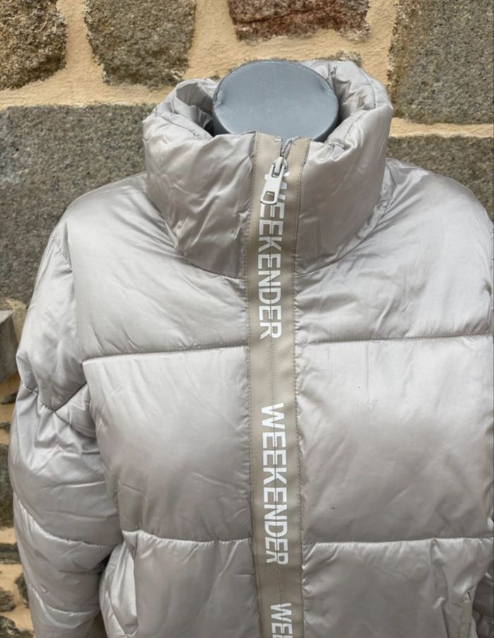 Doudoune grise argenté - Bershka Premium - photo numéro 5