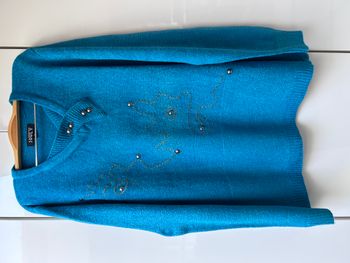 Pull turquoise bleu Jouly - Taille 2